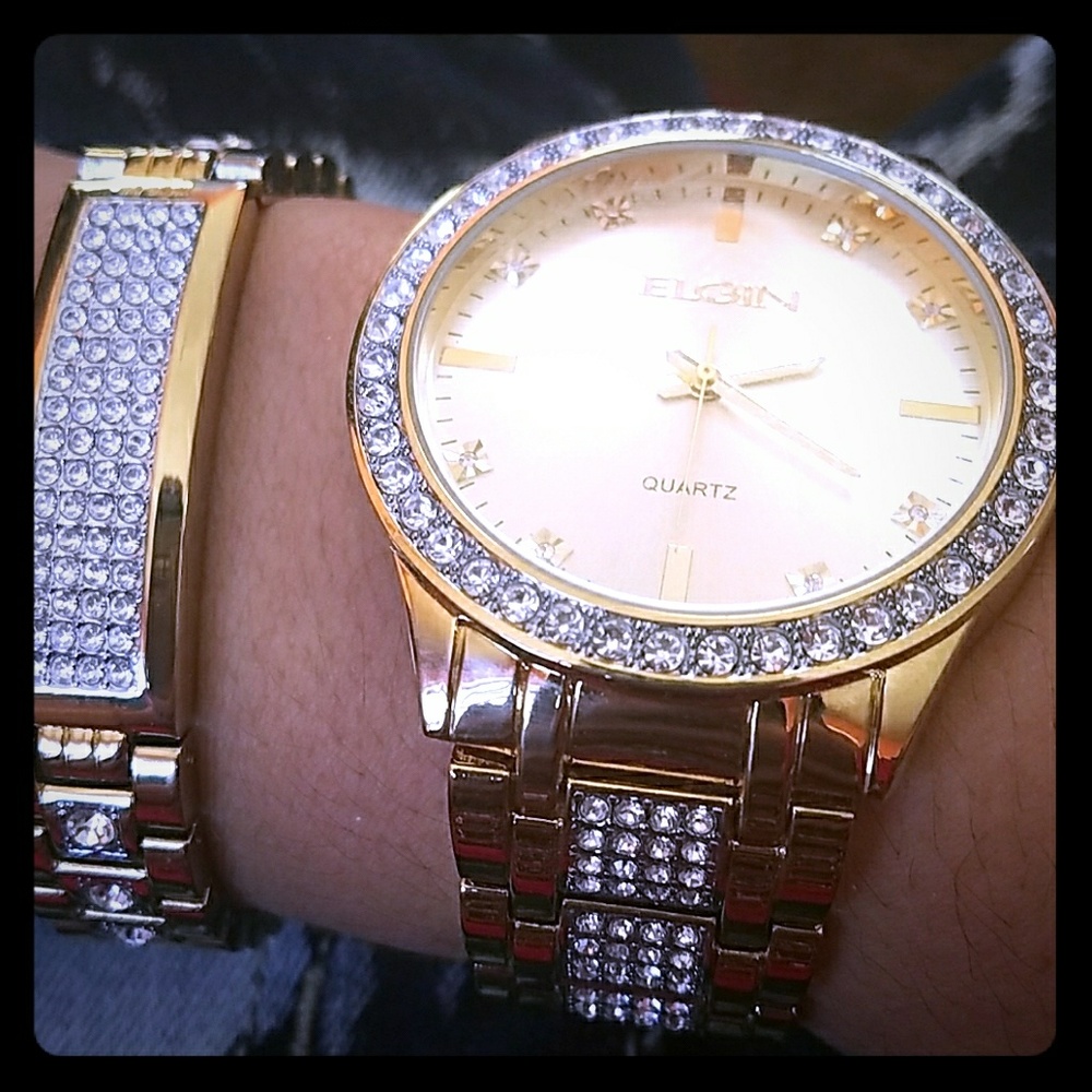 Brand new Elgin watch and band